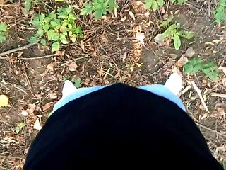 White Socks POV Outdoor Walking, Worshiping and Making Them Dirty