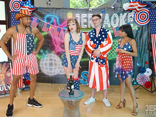 Jerkaoke - happy 4th of july! aliya brynn, kate bloom and ember snow