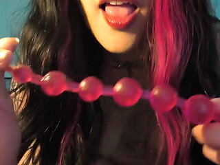 Young Girl Dancing and Playing with Her Anus