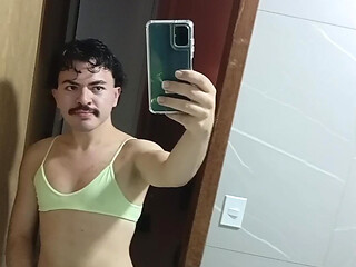 Gay femboy brazilian bikini