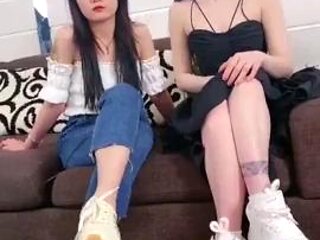 Double chinese femdom: Asian, Fetish  Foot Fetish Porn
