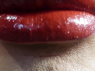 Red Lips Spit JOI Edge and Drain Like a Good Boy