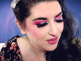 Pink Lipstick on Plexiglass Asmr