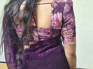 Desi Beautiful Girl Fuck in Saree Fucked in Doggy Style with Blow Job Pulled up Her Saree Cum Inside Her Mouth