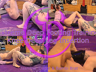 Jasmine_dlight & Bambi Brat - Extreme Knee Deep Footing & Leg Insertion