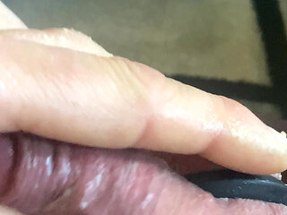 Jerked off with cock rings