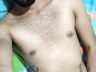 Jerking off before going to sleep