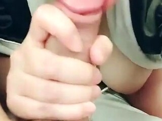 Cute Chinese Amateur with Big Tits Gives a Blowjob on Cam