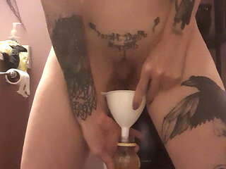 Pissing in Funnel & Slave Offerings