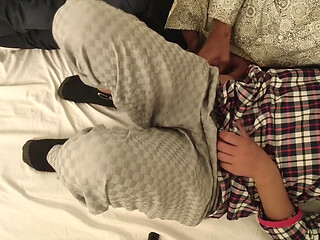 The Stepbrother Dared to Touch My Virgin Pussy! Follows the Contour of My Pussy in Leggings