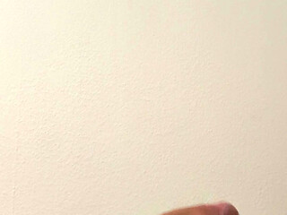 Cute femboy tries to cum without touching his cock, but his lust wins.