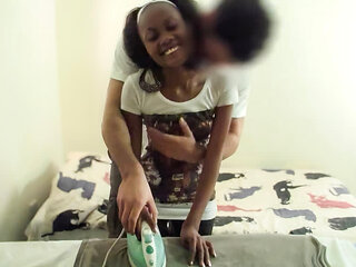 Amateur Black Teen Railed Rough By Big Cock American In Homemade Fuck