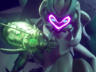 Intense lovemaking with Huntress in Subverse