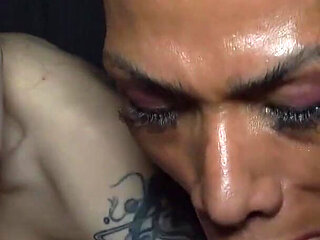 Sloppy Wet Double Blowjob with Hot Brunette