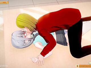 Stepsis plays with curious glasses girl