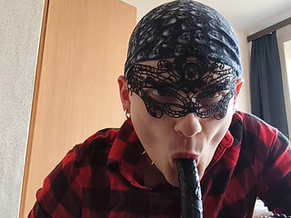 Jerking off, Sucking and Savoring Cum