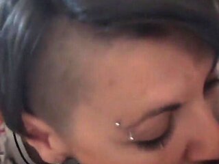 Blowjob surprise while working in home office