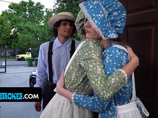 Jill Initiates Her Amish Stepsister and Fianc Into a Nasty Sexual Orgy They Will Never Forget