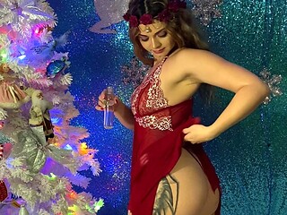 Cute curly brunette solo webcam masturbation