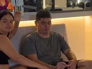 My Shy Stepbrother Used My Hole and Cums on Me While My Stepdads Are in the Kitchen Next Door