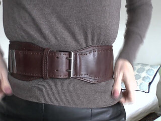 Belt Fitting in the Living Room, Part 2, Lady Victoria Valente