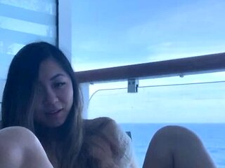 Amateur Asian teen sucks this big hard cock