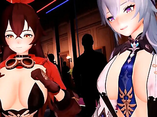 Genshin Impact - Monstandt Sex Party - 3D Hentai Animations