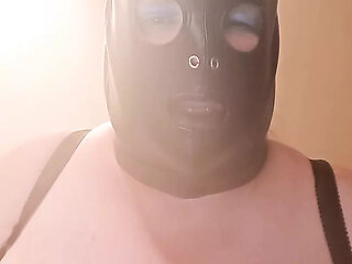 Dirty talking and body writing on fat BBW