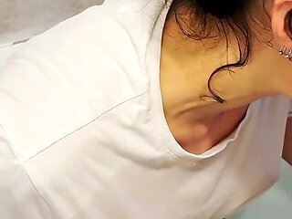 Married Plumber Fucks a Client in the Bathtub and Repentant Eats Cum From Jeans to Hide Evidence