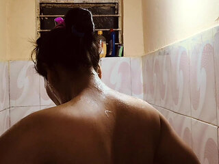 Natural Village House Wife Nude Bathing Video