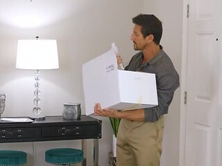 Stepdad is going to enjoy a filthy fucking massage