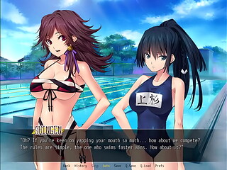 Commander Babes Ep6 - Having a threesome at the pool