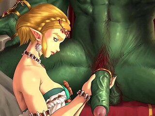 zelda deepthroat blowjob