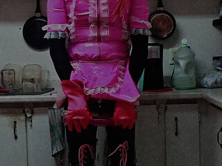 Sissy Maid Cleaning Short