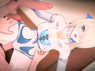 [zenless Zone Zero] - Sigrid (swimsuit) Summer Vacation Ruined (bound Swimsuit Agent & POV Sandwich DP) (4k/60fps) ()