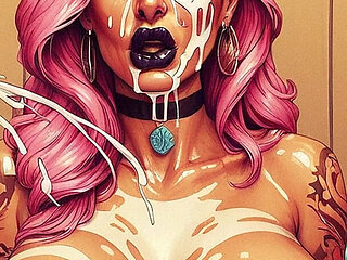 BDSM Slave Hard Sex in Sauna, Curvy Woman with Big Tits Sucking Big Dick, Slave Woman,bdsm