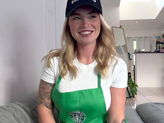 Barista Girl Cheats on Boyfriend while He's at Work "i Bet You Would Fuck Me ...