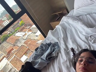 ROUGH CASTING RIDE - Petite Busty Colombian Latina Milf Brunette With Big Tits Does Blowjob Deepthroat Doggy Style And Cowgirl