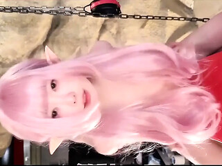 Skiny Human GF gets creampied by a cute Elf in lesson 97