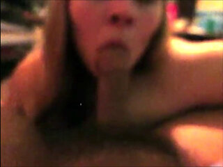 Nasty Whore Gagging On Cum Then Swallowing It All