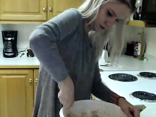 Russian blonde teen oily masturbation