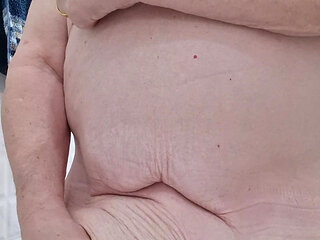 Bathroom cum with finger in ass