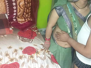 Indian Beautiful Bhabhi Having Romance with Her Husband.