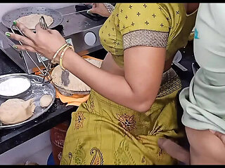 Hot Indian Desi Aunty Kavitha Raj Fucked Hard in Kitchen - Cowgirl & Big Tits Action