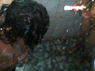 Desi Maid Being Husband's Shower Partner Under Wife's Nose