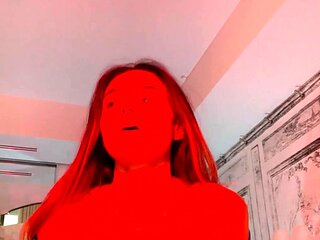 Great Big Boobs On Masturbating Redhead