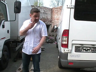 Horny Mature Lady Fucks in Car - Big Tits Anal Blowjob Outdoor