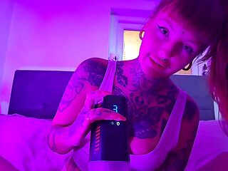 Girlfriend Experience Using Masturbator Toy