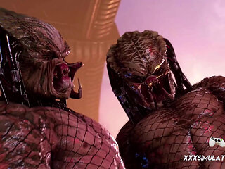 Sci-Fi Hottie Is Held Down & Fucked by Monsters in Every Hole in This Parody Creampie Hell