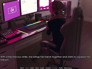 Reclaiming the Lost - Streamer Teases Her Chat with Her Massive Tits